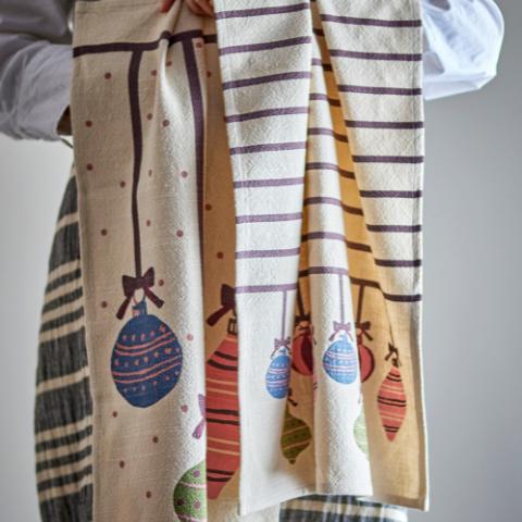 Ornamentia Serviette de cuisine, Rouge, Coton OEKO-TEX®