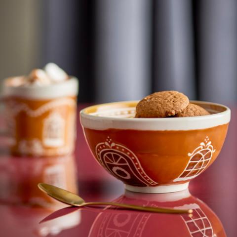 Gina Skål, Brun, Stentøj