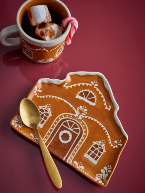 Gina Serving Plate, Brown, Stoneware