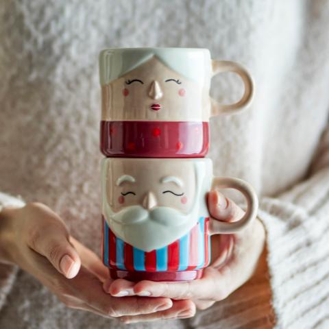 Granny Cup, Red, Stoneware