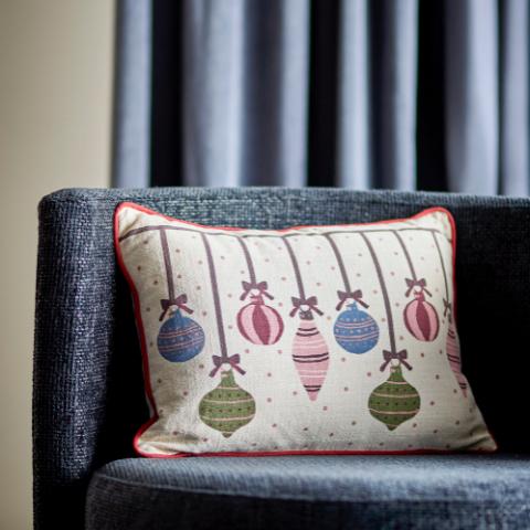 Ornamentia Coussin, Rouge, Coton OEKO-TEX®