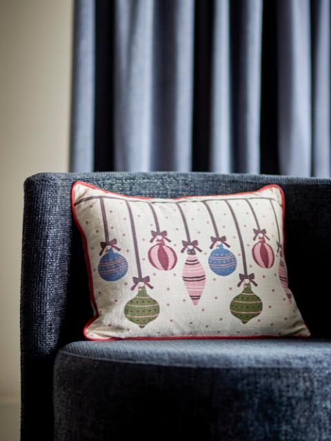 Ornamentia Cushion, Red, Cotton OEKO-TEX®