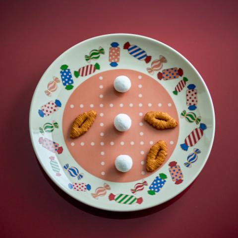 Caramella Plate, Multi, Stoneware