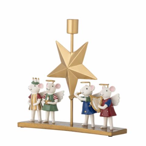 Peo Kerzenhalter, Bunt, Polyresin