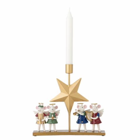 Peo Candle Holder, Multi, Polyresin