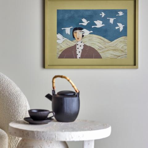 Flyvielle Illustration avec cadre, Multicolore, Bois de sapin