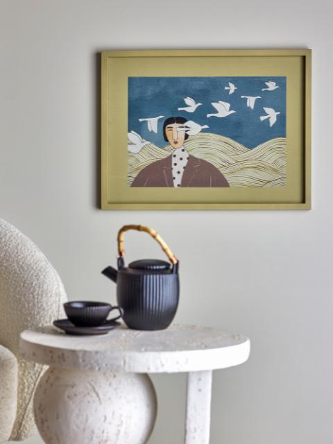 Flyvielle Illustration w/ Frame, Multi, Firwood