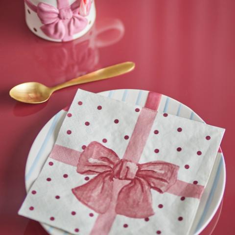 Bowie Serviette, Bleu, FSC®Mix, Paper