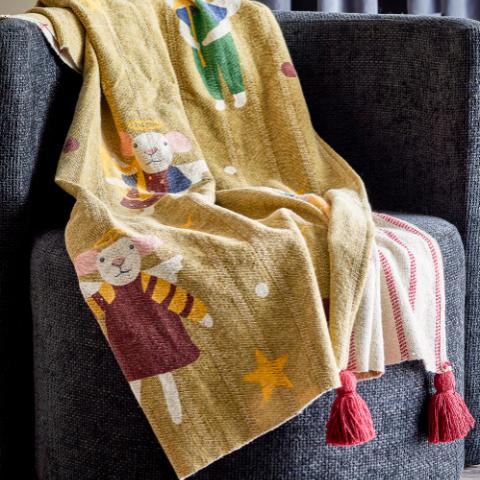 Peo Plaid, Multicolore, Coton recyclé