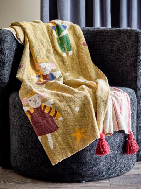 Peo Plaid, Multicolore, Coton recyclé