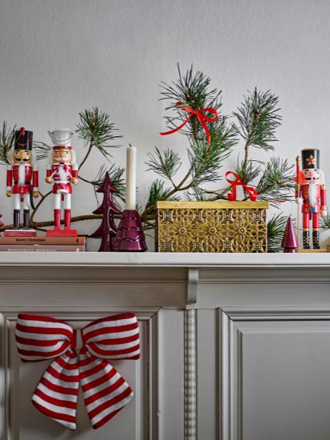 Siffer Advent Candle Holder, Red, Polyresin