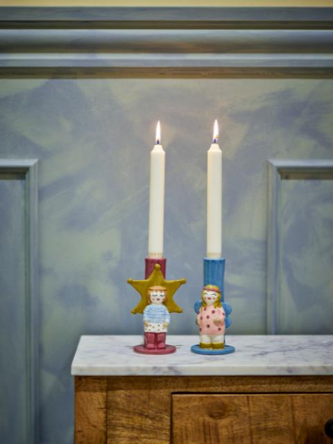 Bisby Candle Holder, Multi, Stoneware