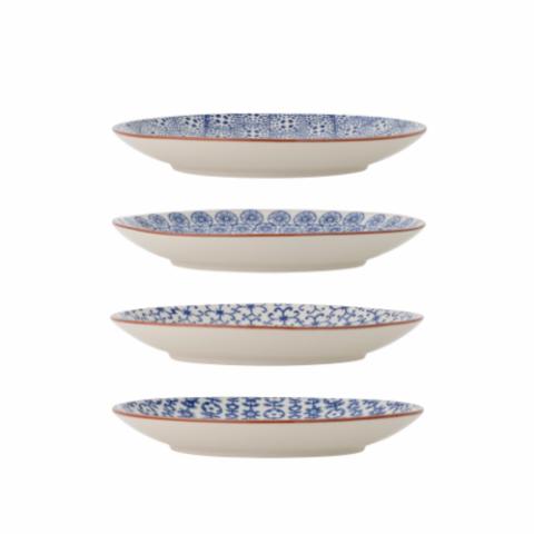 Karine Plate, Blue, Stoneware