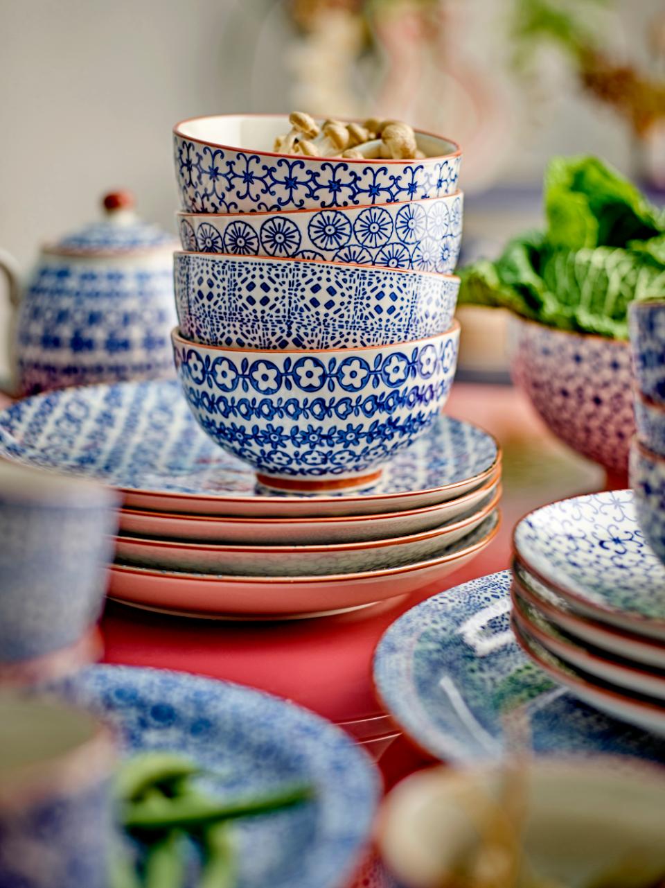 Karine Schale, Blau, Steingut