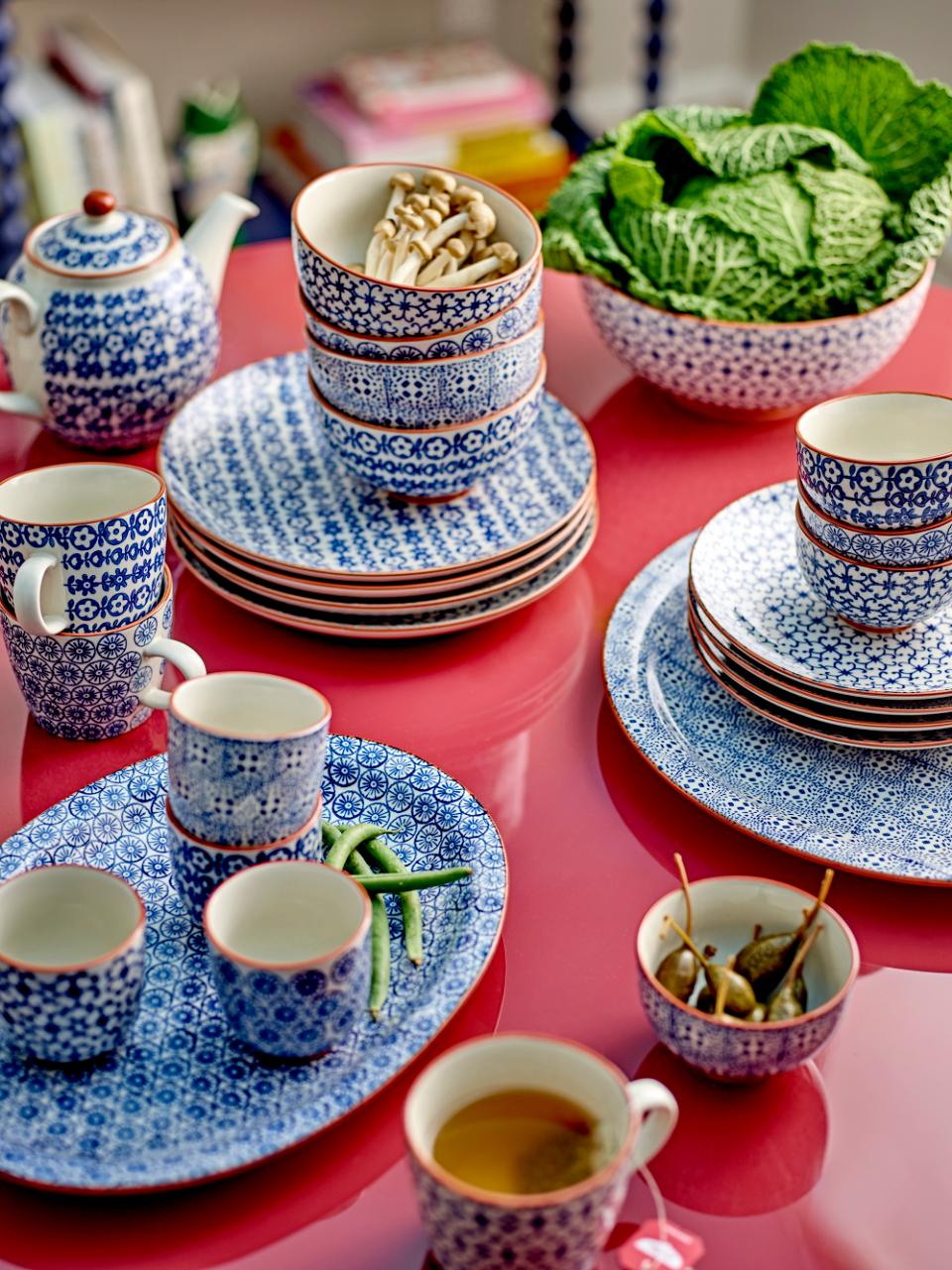 Karine Schale, Blau, Steingut