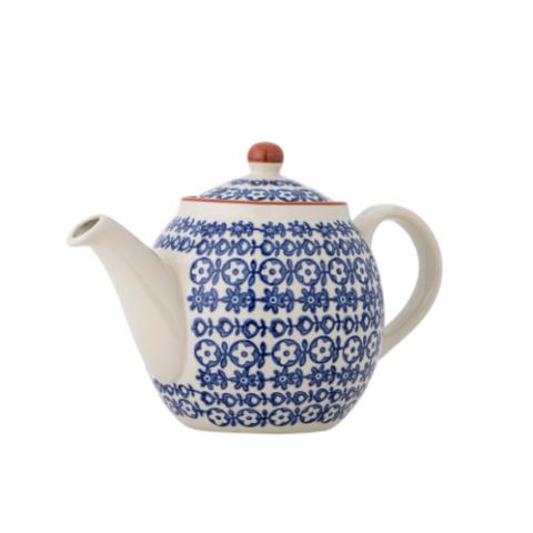 Karine Teekanne, Blau, Steingut
