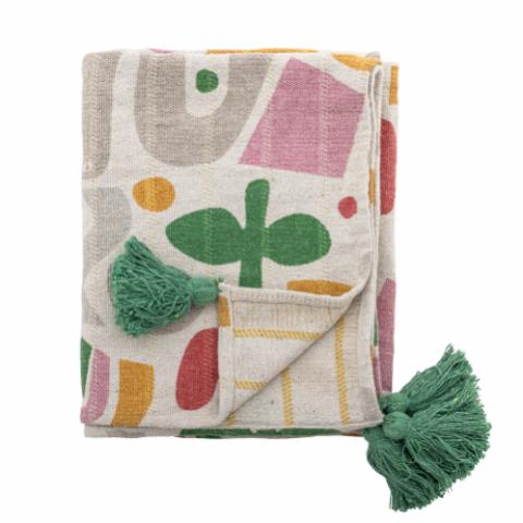 Filur Throw, Multi, Recycled Cotton