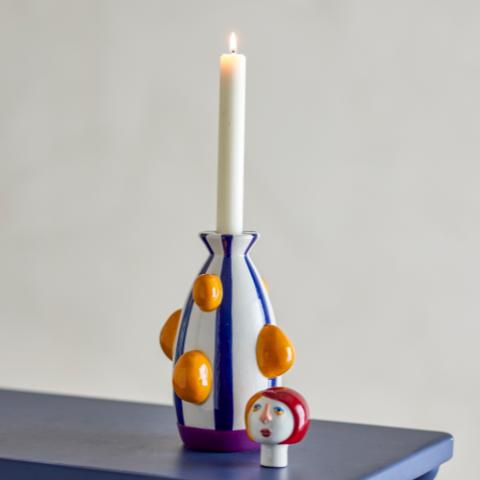 Conneli Candle Holder, Multi, Ceramic