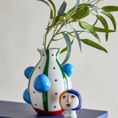 Conneli Vase, Multi, Ceramic