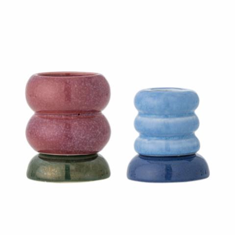 Tana Votive & Candle Holder, Multicolore, Grès