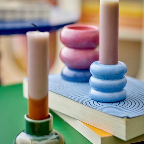 Tana Votive & Candle Holder, Multicolore, Grès