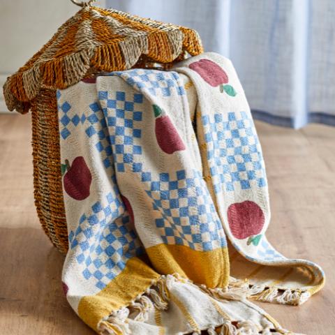 Gala Throw, Multi, Recycled Cotton