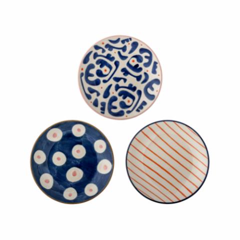 Eviaya Assiette, Multicolore, Grès