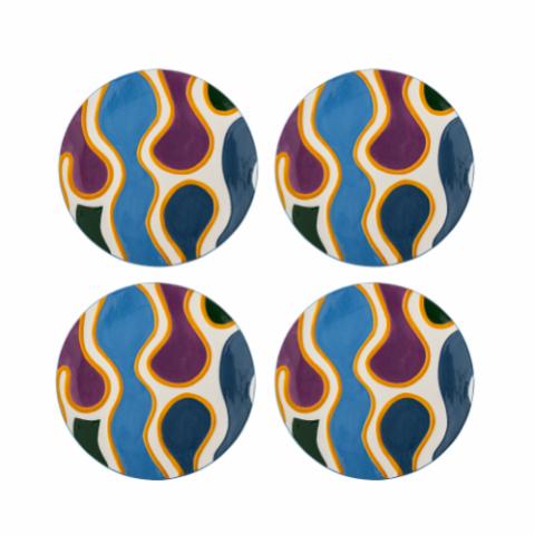 Salacia Assiette, Multicolore, Grès