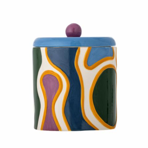 Salacia Cruche avec couvercle , Multicolore, Grès