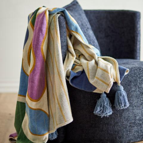 Salacia Throw, Multi, Recycled Cotton