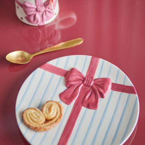 Bowie Assiette, Bleu, Grès