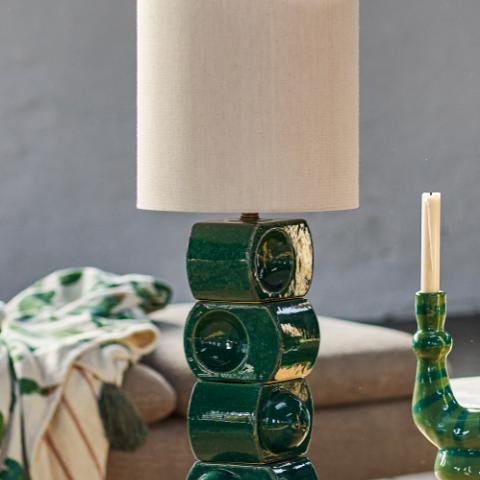 Brady Lampe de table, Verte, Grès