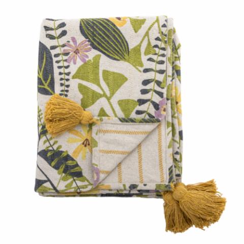 Camelie Throw, Multi, Recycled Cotton