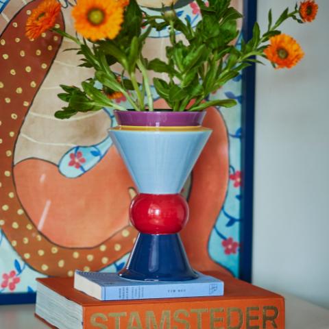 Trilla Vase, Multicolore, Céramique