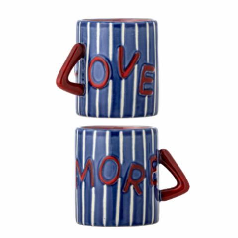 Cherish Mug, Blue, Stoneware