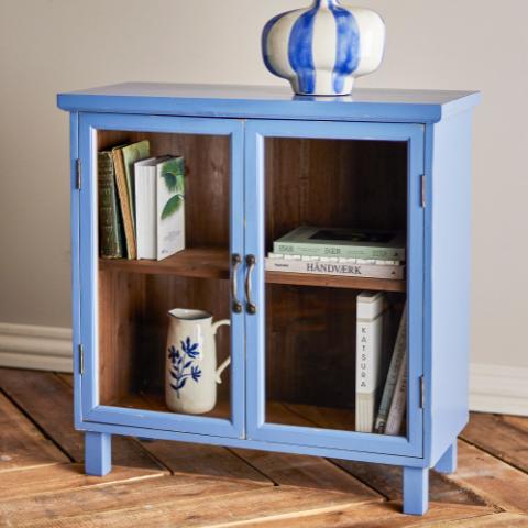 Hazem Cabinet, Blue, Firwood