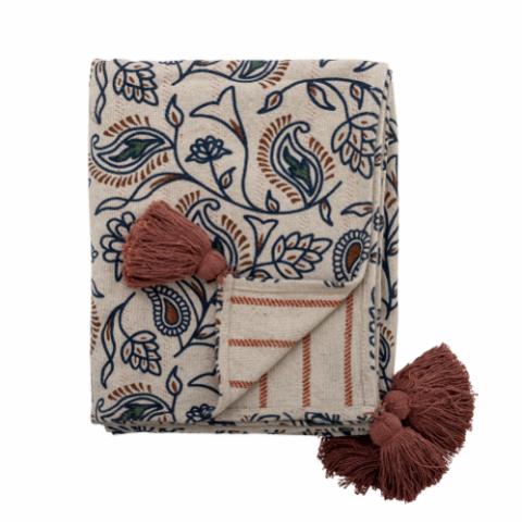 Paisley Throw, Multi, Recycled Cotton