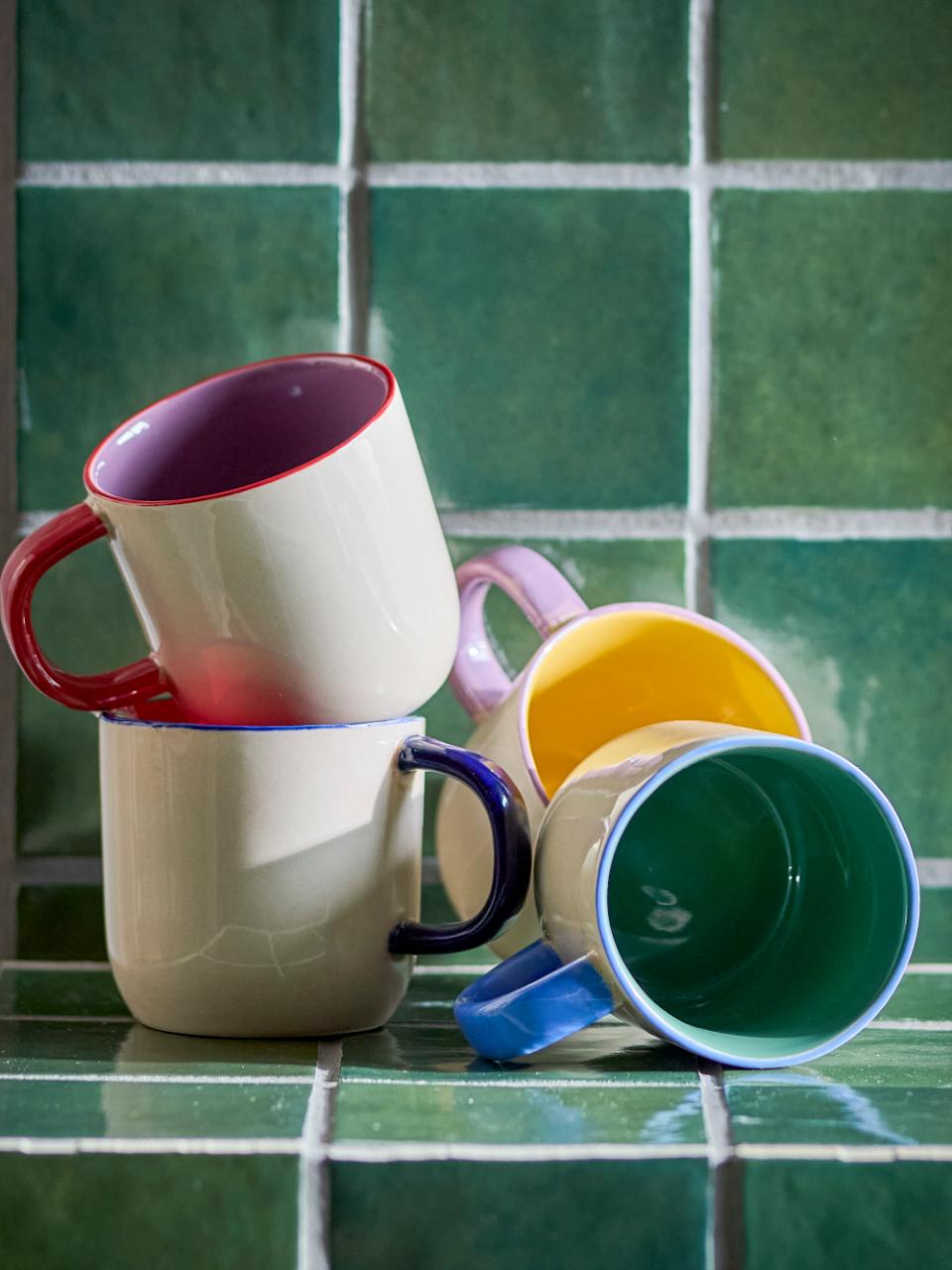 Vista Becher, Bunt, Steingut