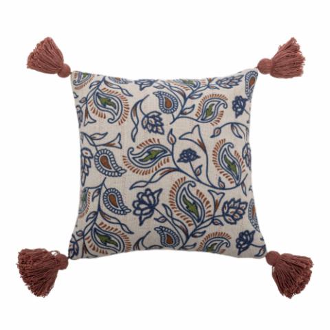 Paisley Cushion, Multi, Recycled Cotton