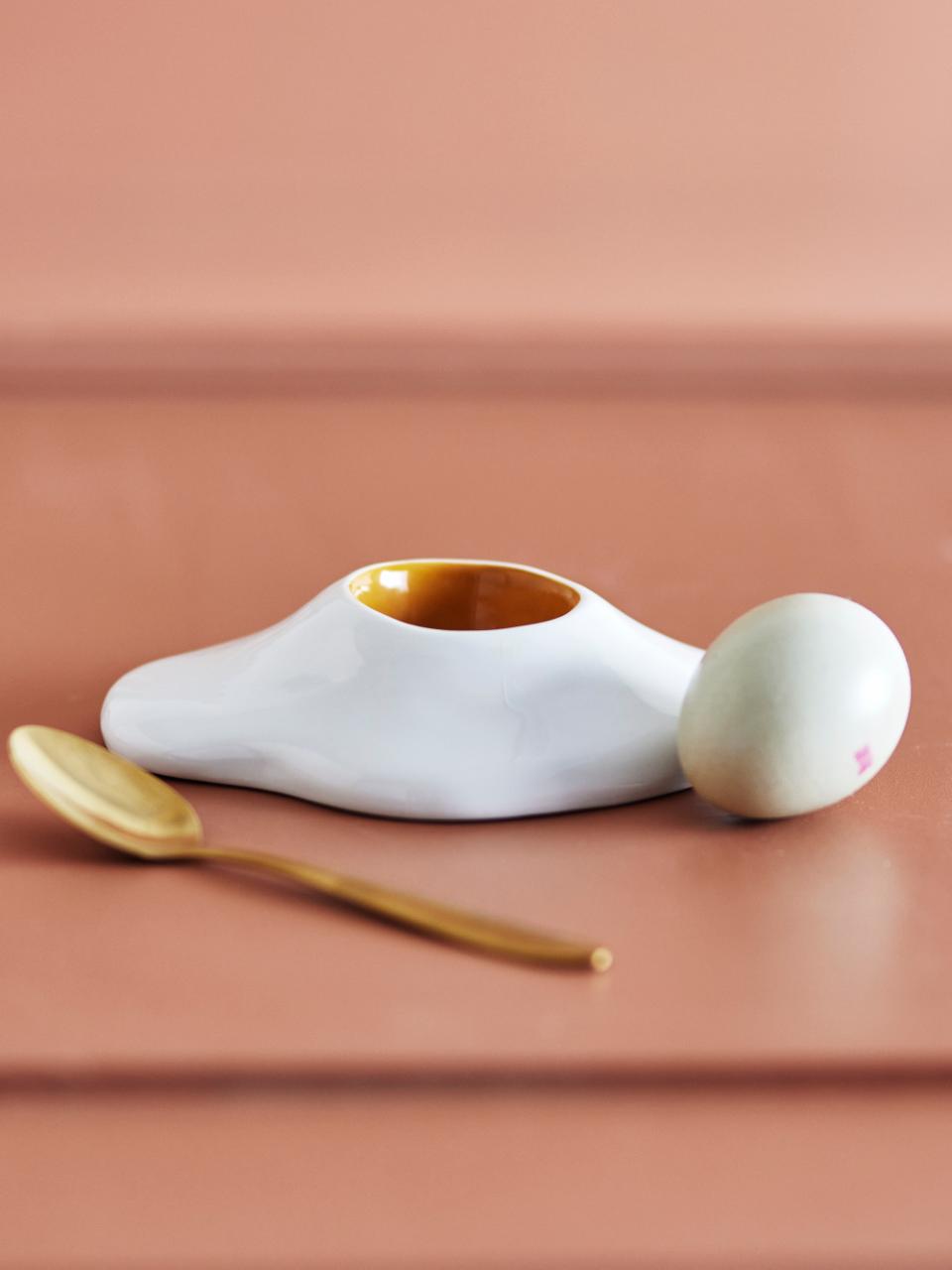 Eggert Eierbecher, Weiß, Steingut