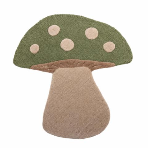 Mushroom Tapis, Verte, Laine
