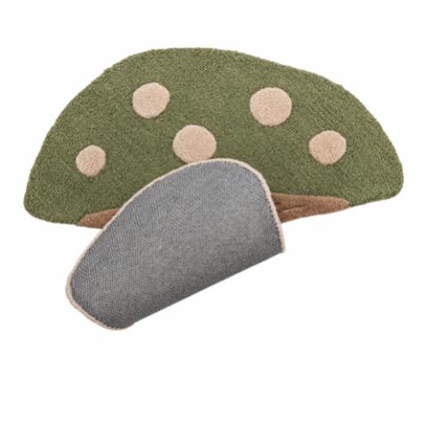 Mushroom Tapis, Verte, Laine