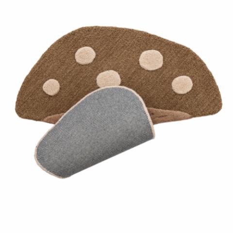 Mushroom Tapis, Marron, Laine