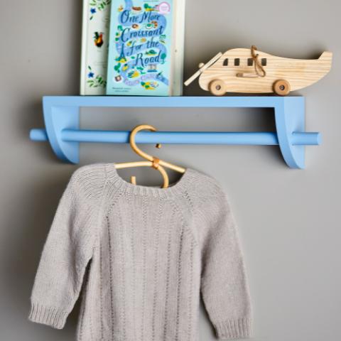 Mingus Shelf, Blue, Paulownia