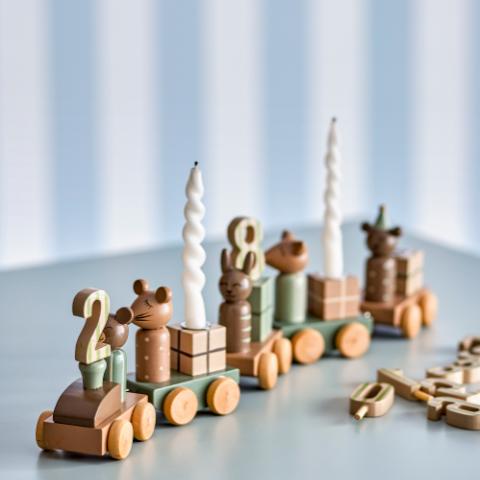 Junaid Birthday Decoration, Brown, FSC®100%, MDF