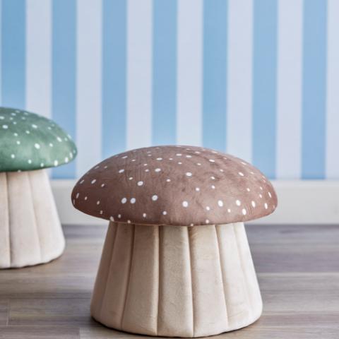 Lue Puf, Brun, Polyester