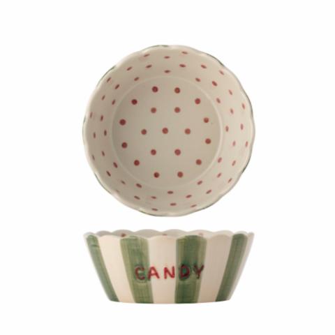 Chip Bowl, Green, Stoneware