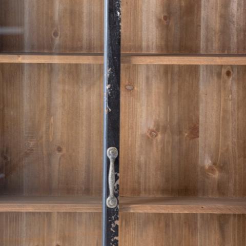 Hazem Armoire, Noir, Bois de sapin