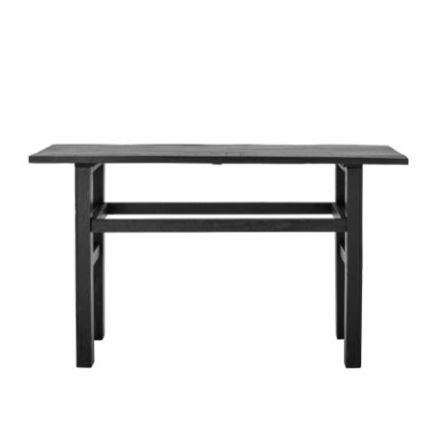 Riber Console Table, Black, Reclaimed Wood