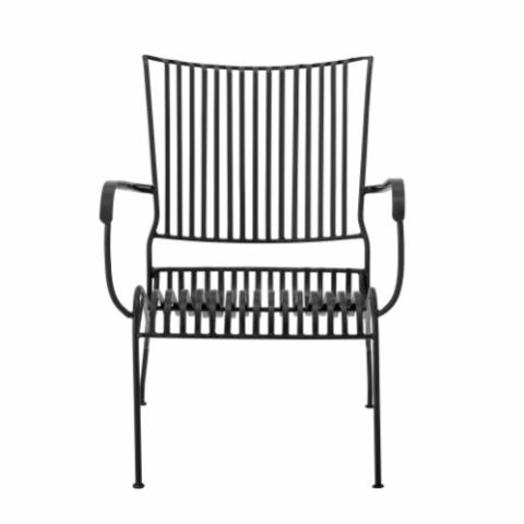 Marley Lounge Chair, Black, Iron